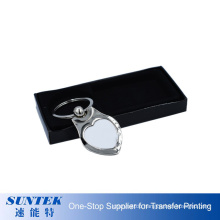 Promotional Alloy Metal Sublimation Blank Design Your Own Keychain/Keyholder
